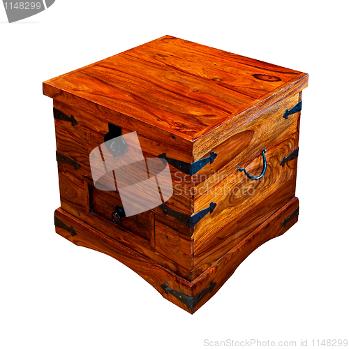 Image of Wooden chest angle