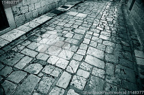 Image of Marble paved alley Trogir