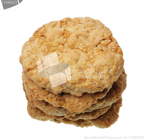 Image of A stack of cookies, isolated