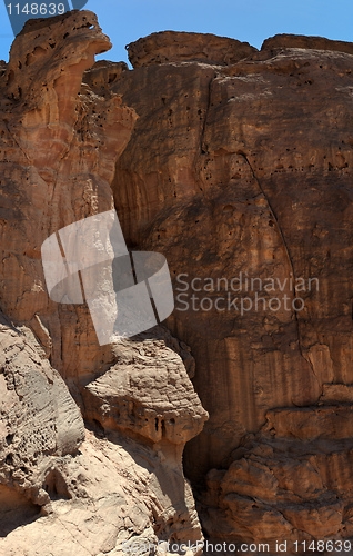 Image of Rocks in the Timna crater, Israel.