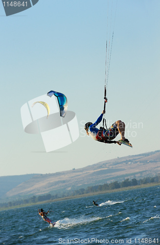 Image of Sky-surfing on lake Kinneret