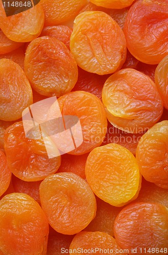 Image of Dry apricots as background