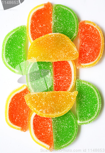 Image of Colorful Jelly Candy as Background