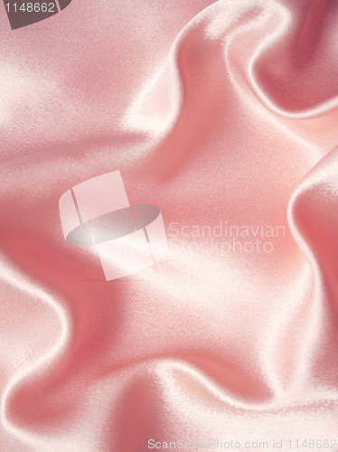 Image of Elegant pink silk as background