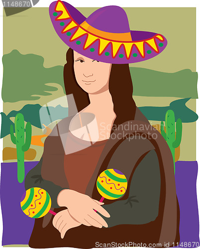 Image of Mona Lisa Sombrero