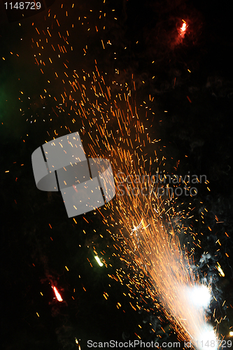 Image of Fireworks on New Year's Eve Party