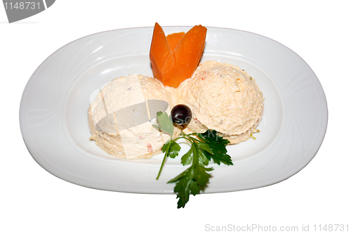 Image of Ice cream with fruits 