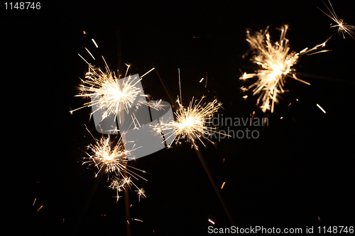 Image of Sparklers New Year's Eve