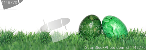 Image of Green field and green eggs 