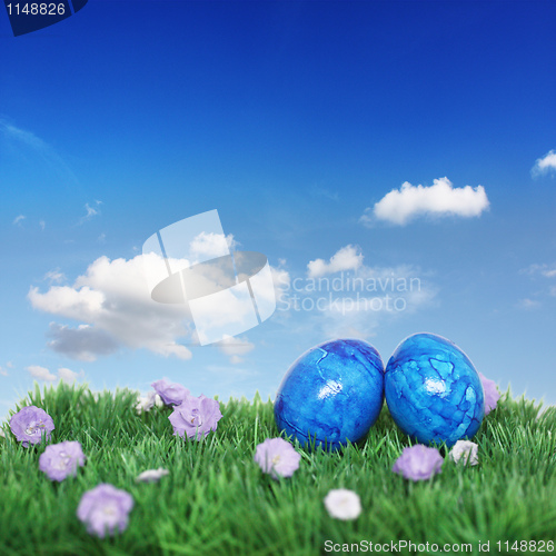 Image of Blue Easter decoration 