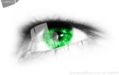 Image of green eye