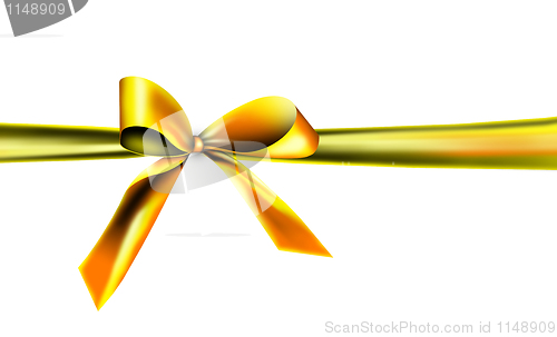 Image of Gold ribbon with knot
