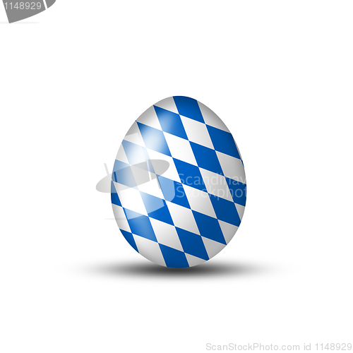 Image of Bavarian Egg with typical pattern 