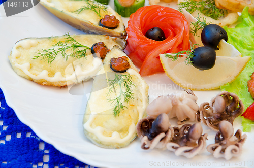 Image of seafood set
