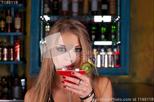 Image of at bar