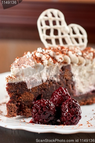 Image of Blackberry cake slice