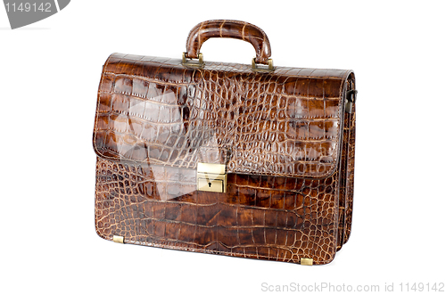 Image of brown expensive briefcase