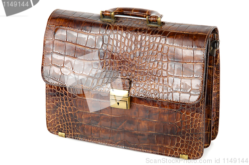 Image of brown expensive briefcase