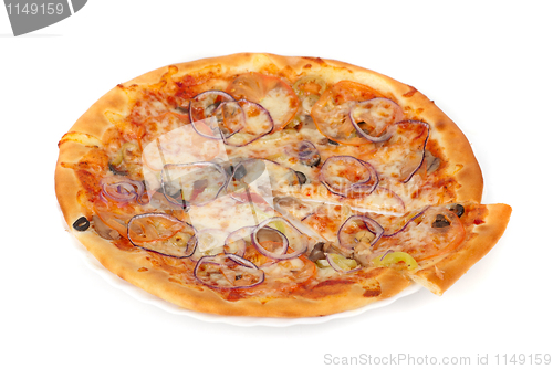 Image of vegetable pizza