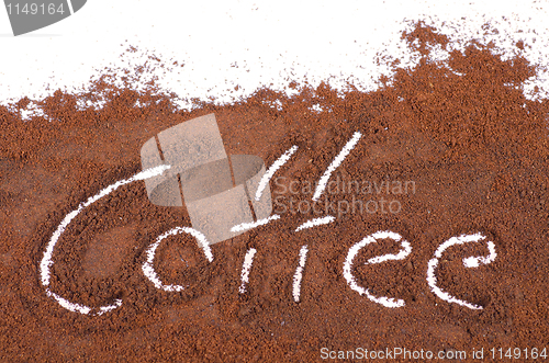 Image of milled coffee sign