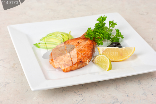 Image of Grilled salmon steak