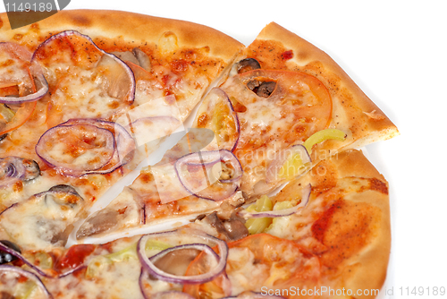 Image of vegetable pizza