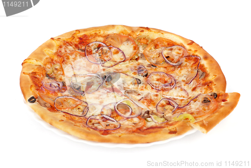 Image of vegetable pizza