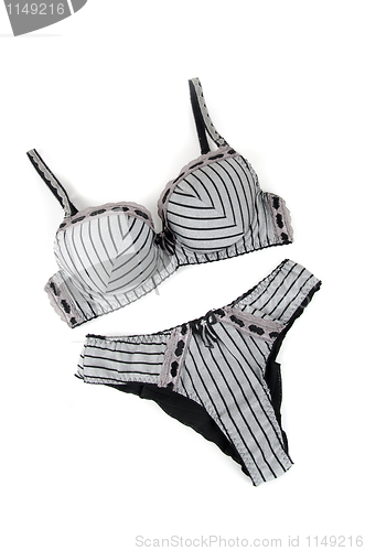 Image of Black and white lingerie