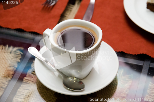 Image of cup with coffee