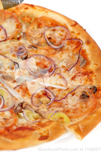 Image of vegetable pizza