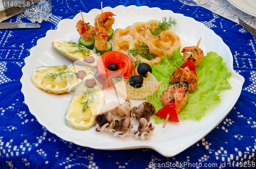 Image of seafood set