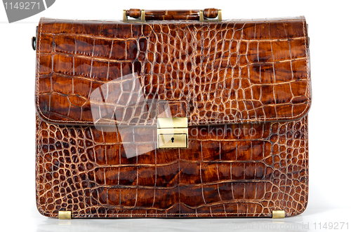 Image of brown expensive briefcase
