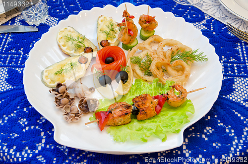 Image of seafood set