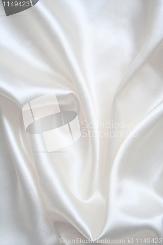 Image of Smooth elegant white silk 