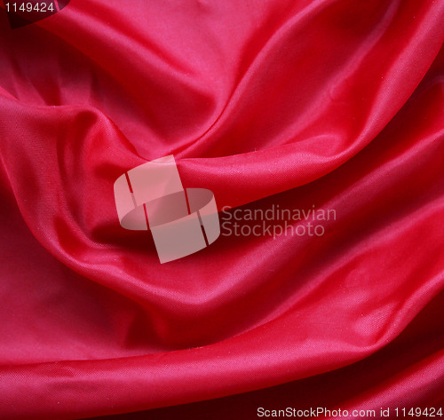 Image of Smooth Red Silk as background