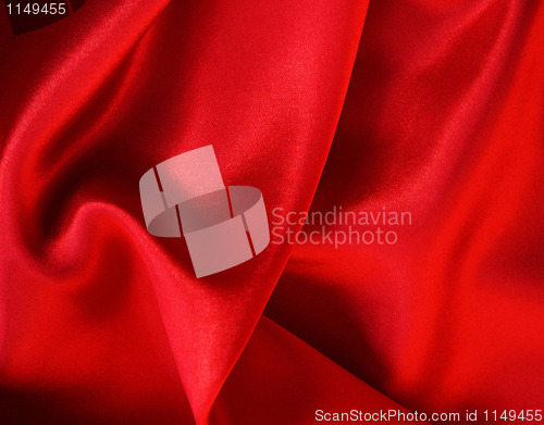 Image of Smooth elegant red silk as background 