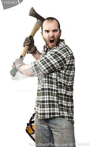 Image of angry lumberjack