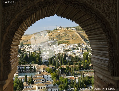 Image of View of the Albaicin, the Arabic district of Granada, Spain