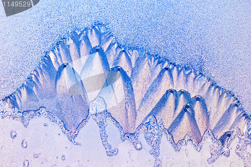 Image of Frosty pattern in the mountains