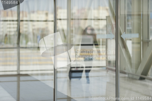 Image of Businesswoman in airport