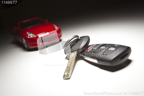 Image of Car Keys and Sports Car