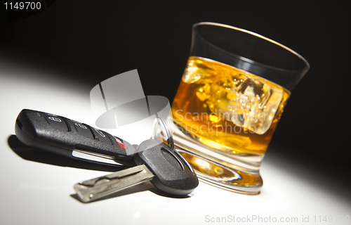 Image of Alcoholic Drink and Car Keys