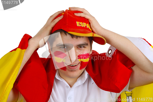 Image of Spanish soccer fan