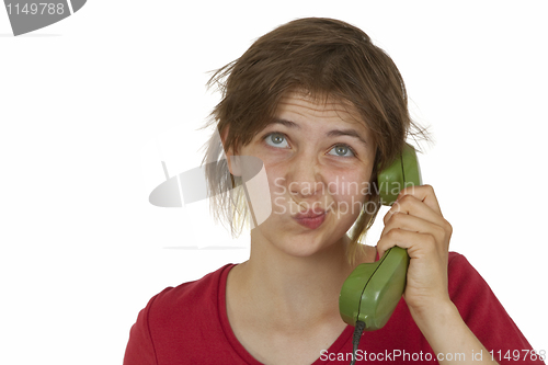 Image of On the phone