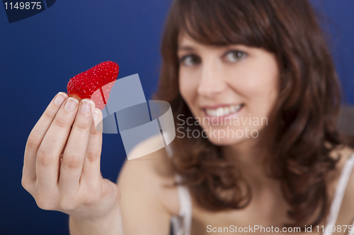 Image of Eating strawberries