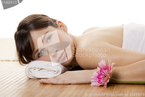 Image of Girl on a Spa