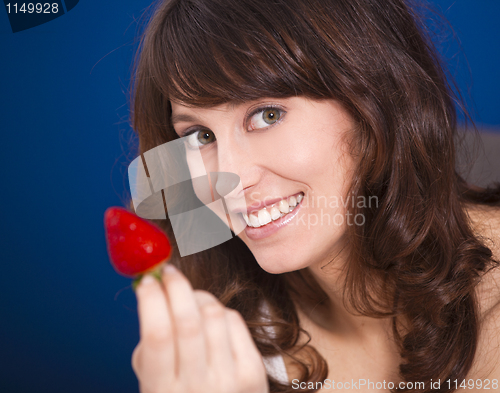 Image of Eating strawberries