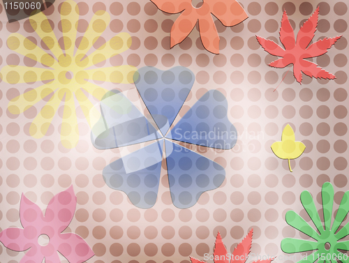 Image of Flowers & Leafs - background