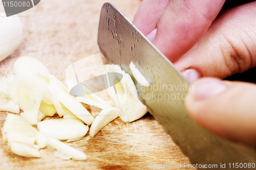 Image of Chopping the Garlic