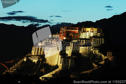 Image of Night scenes of Potala Palace